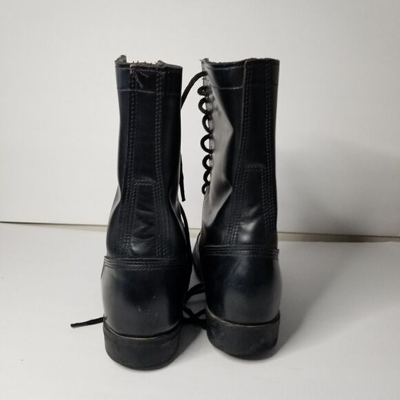 HH Brand flight boots black lace up men's 9 - Picture 4 of 8